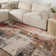 Nyleah Handmade Tufted Area Rug in Red/Gray/Brown