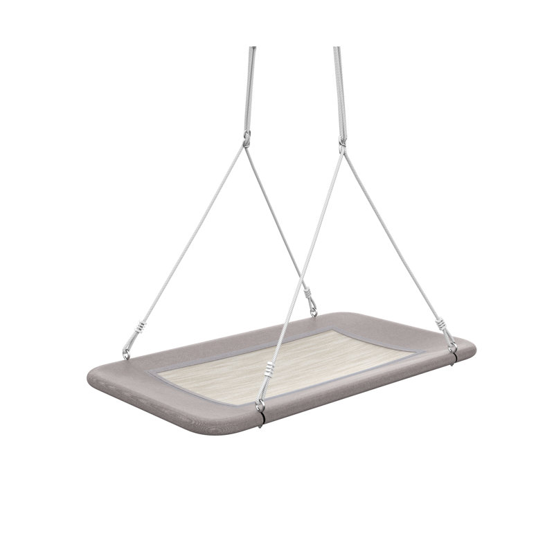 Balançoire à plateforme 60 po pour enfants et adultes avec 2 sangles de suspension Skycurve