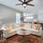 Braylin 52 inch Indoor/Outdoor Matte Black Ceiling Fan with LED Light Kit and Remote Control