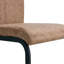 Chaise de salle à manger, chaise d'appoint rembourrée à dossier haut en tissu Tech