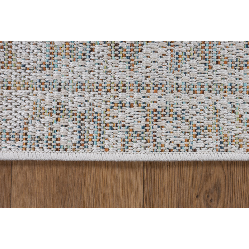Tapis d'intérieur / extérieur à motif floral Payne Collection, 5 pi 3 po x 7 pi 9 po
