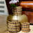 3 Piece Striped Plant Wicker Baskets