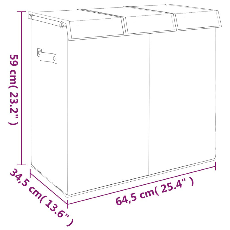 Fabric Laundry Hamper with Handles