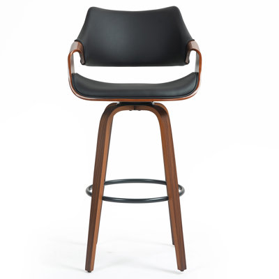 Lyllian Swivel Upholstered Counter Stool