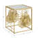 Lilliann Gold Finish Peony And Ginkgo Coffee And End Table Set With Mirror Top