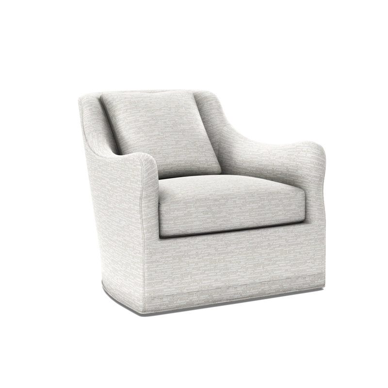 Arcadia Sculpted Arm Swivel Chair, Boca Canyon