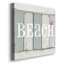 «Beach Sign IV», reproduction sur toile tendue-513150957
