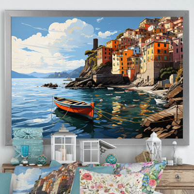 «Beige Italy Cinque Terre I» sur toile