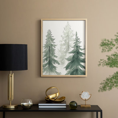 «Christmas Holiday Art XC III», reproduction encadrée - bois massif
