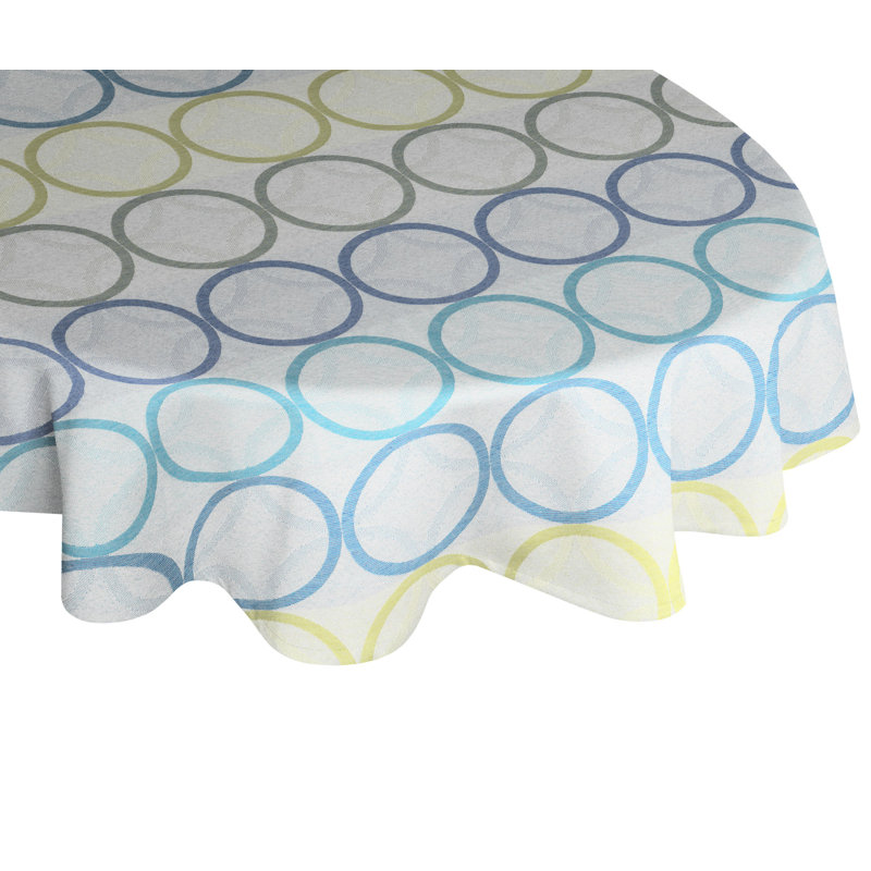Deguzman Tablecloth, Blue and light green