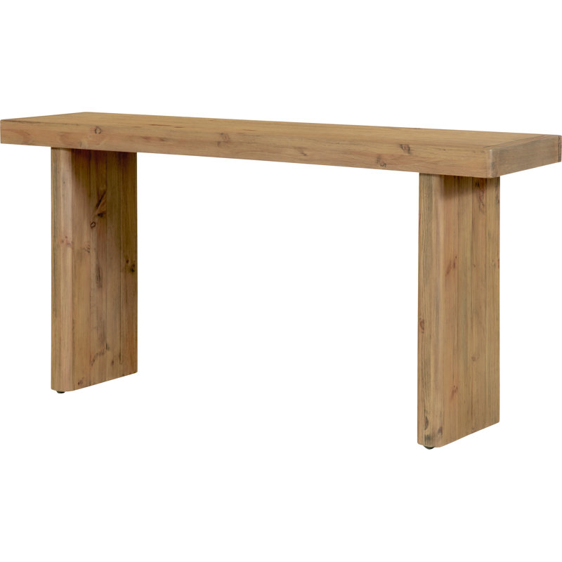 Monterey 60'' W Solid Wood Console Table, Aged Brown