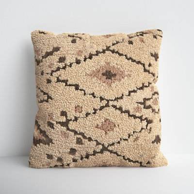 Soul Trek Embroidered Wool Throw Pillow