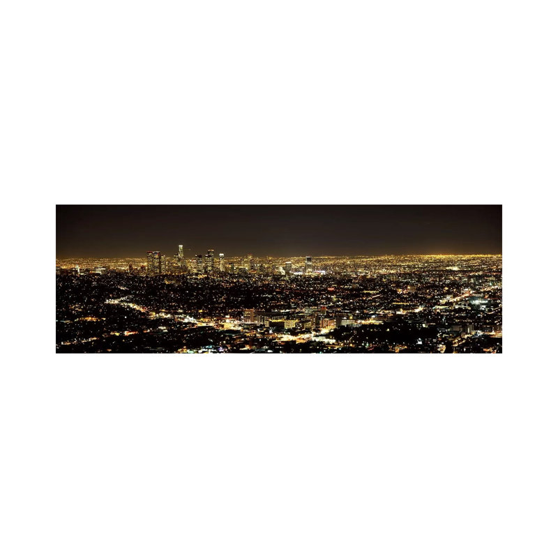 Aerial View Of A Cityscape, Los Angeles, California, USA 2010 #3 - Wrapped Canvas Panoramic Print