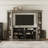 Vintage 4-Door Entertainment Center With Bookshelves For Tvs Up To 58"