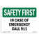 SignMission In Case of Emergency Call Sign - Wayfair Canada