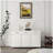 Three-door side table - white