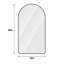 Miroir de salle de bain 32 po x 60 po à DEL pour salle de bain, fonction de temps et de température, rétroéclairage, brouillard, mode d'éclairage réglable en 3 couleurs, cadre de salle de bain noir de 32 po x 60 po, présentoir, rétroéclairé, brouillard