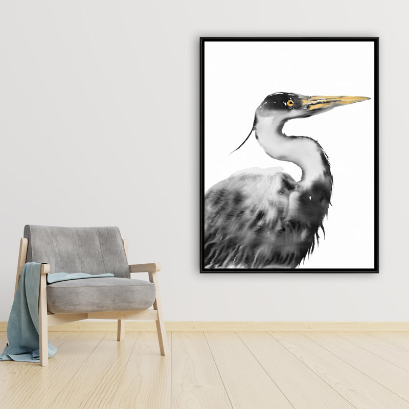 Great Heron Print On Canvas