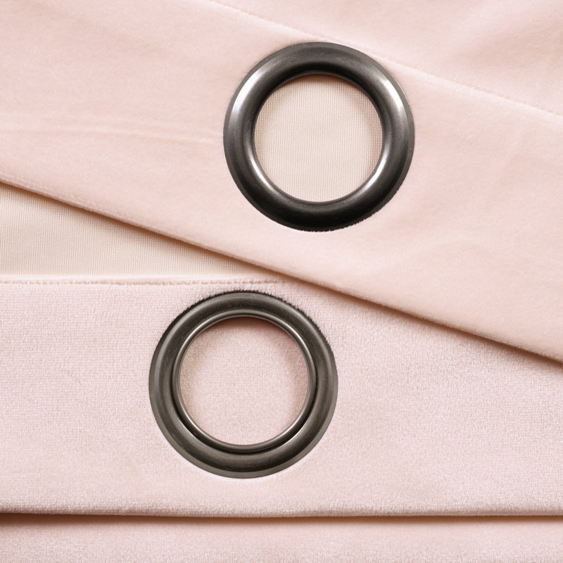 Room Darkening Curtain Pair, 96.5cm W x 213cm L, Blush