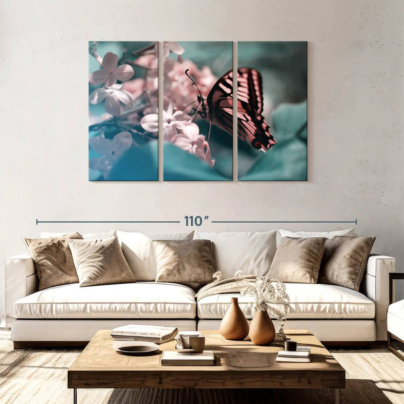 Pink Butterfly, 48" H x 74" W