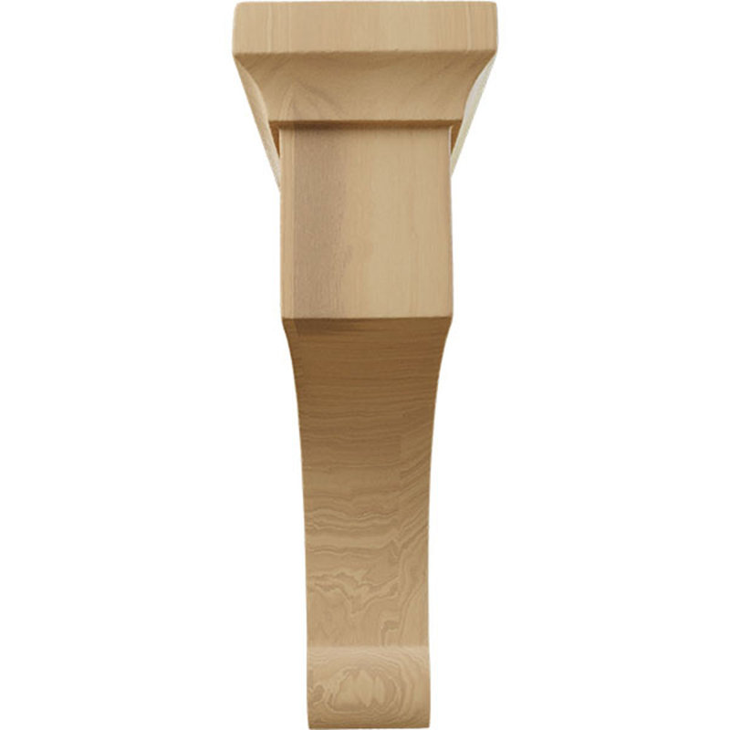Medium Cherry Wood Corbel Bracket, 2.5" x 6" x 8"