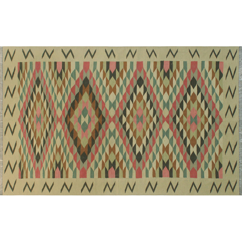 Benge Wool Geometric Indoor Rug