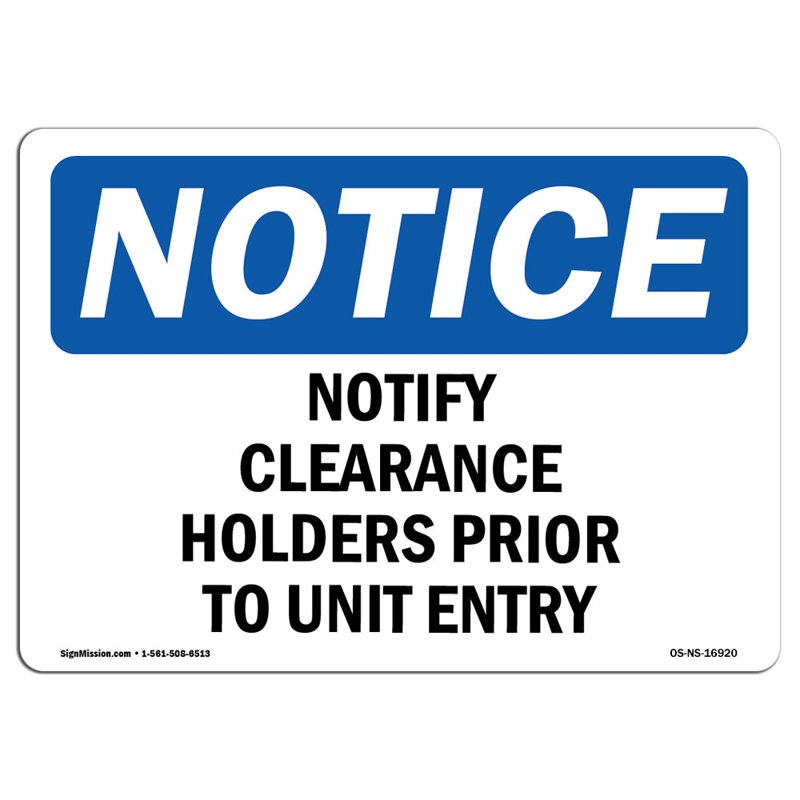 Heavy Duty Sign