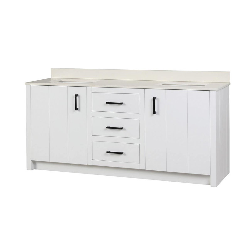 Ensemble de meuble-lavabo double 72 "