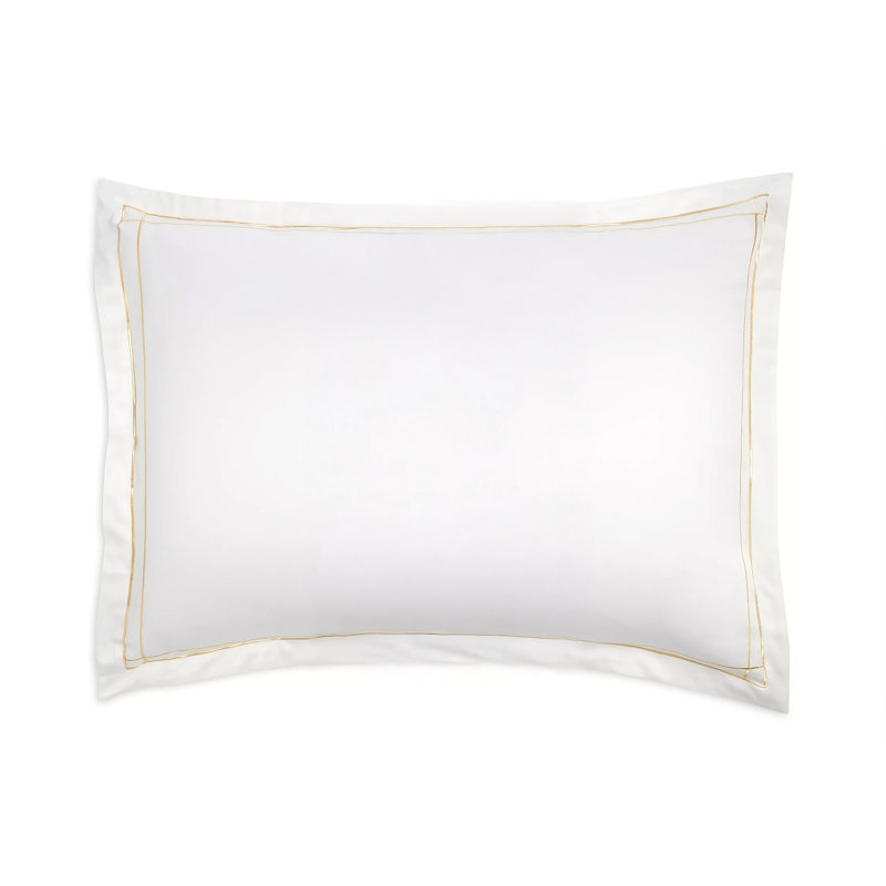 Sham Pair Dalila, King Sham, Cream/Gold