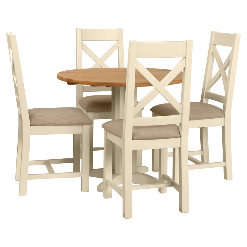 Kersh Extendable Round Dining Table