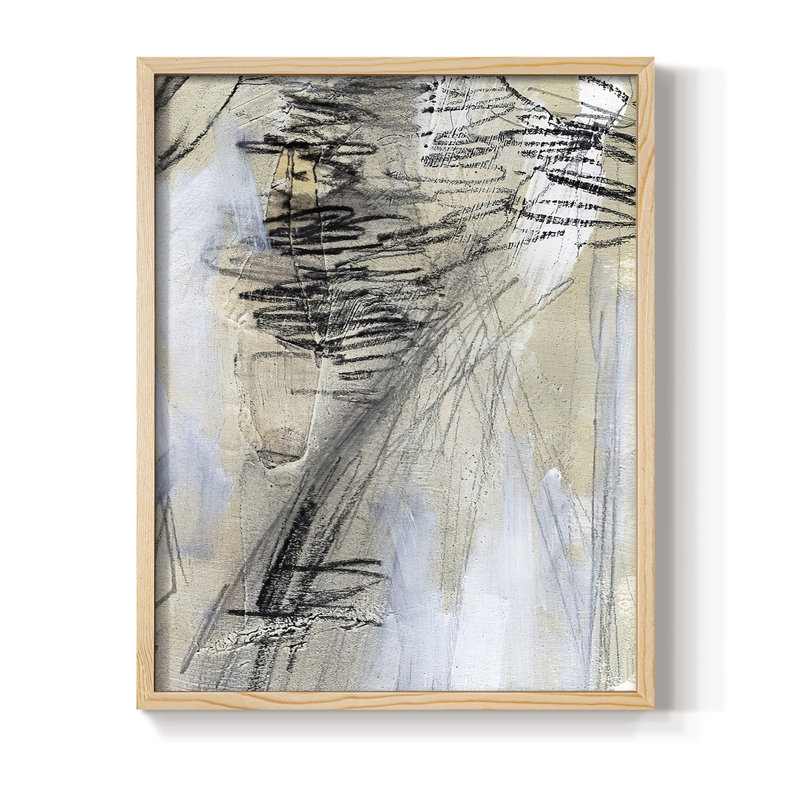 MaskedNotesV Framed Print - Solid Wood, 21" H x 17" W