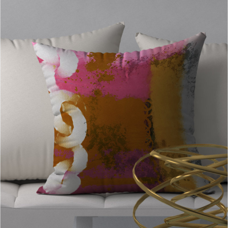 Reversible Throw Pillow, 24" x 24"