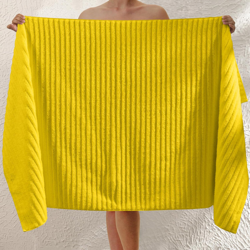 Elegant Comfort 100% Turkish Cotton Viscose Jumbo Bath Towel - Hotel Spa Quality Extra Large 35 X 70 Inch Bath Towel Ultra Soft