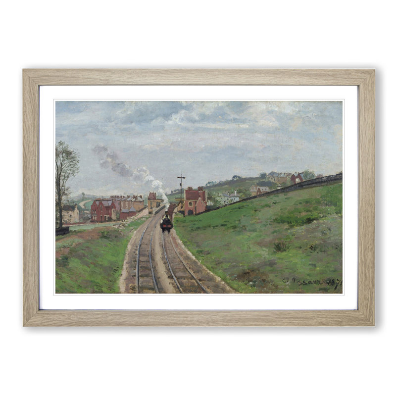 Lordship Lane Dulwich by Camille Pissarro - Picture Frame Painting, Oak Framed, 36cm H x 48cm W x 2cm D