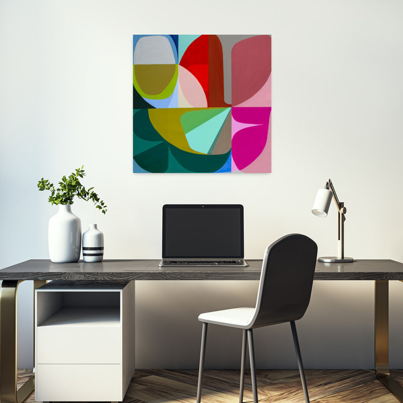 To The Green Just commencer art abstrait contemporain, H 18 po x l 18 po