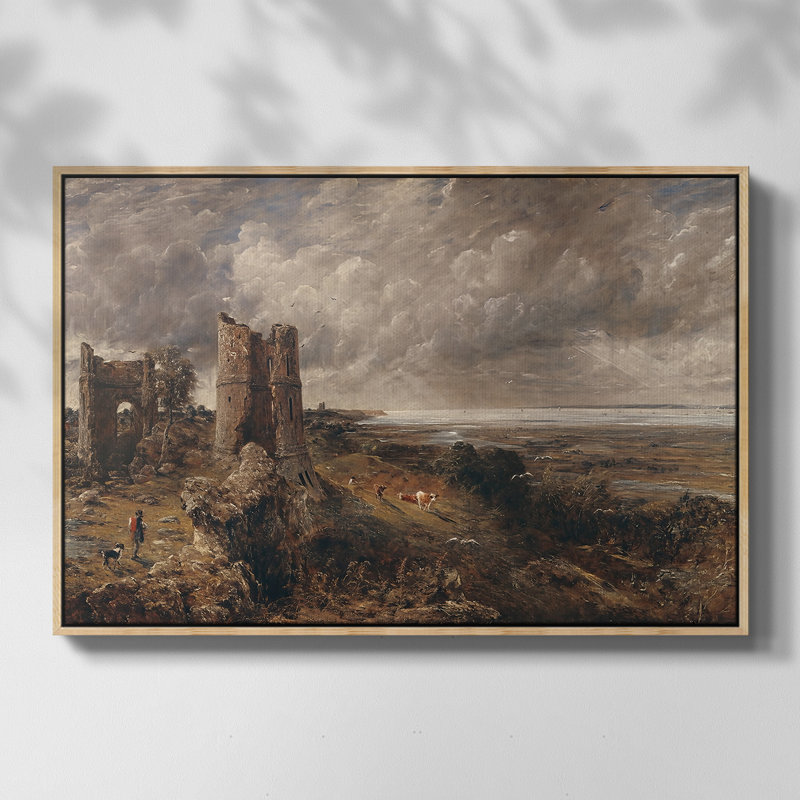 La maison de sir Richard Steele, Hampstead, v. 1832 - John Constable, toile tendue avec châssis encadrée, 26 x 40, Naturel