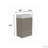 20.1 " W Freestanding Standard Free Standing Single Double Single Vanity Bathroom Vanity With Ceramic Top-806078575