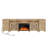 Scarlett TV Stand, Home Entertainment Center With Electric Fireplace For Large TV Console With Charging Station-819591487