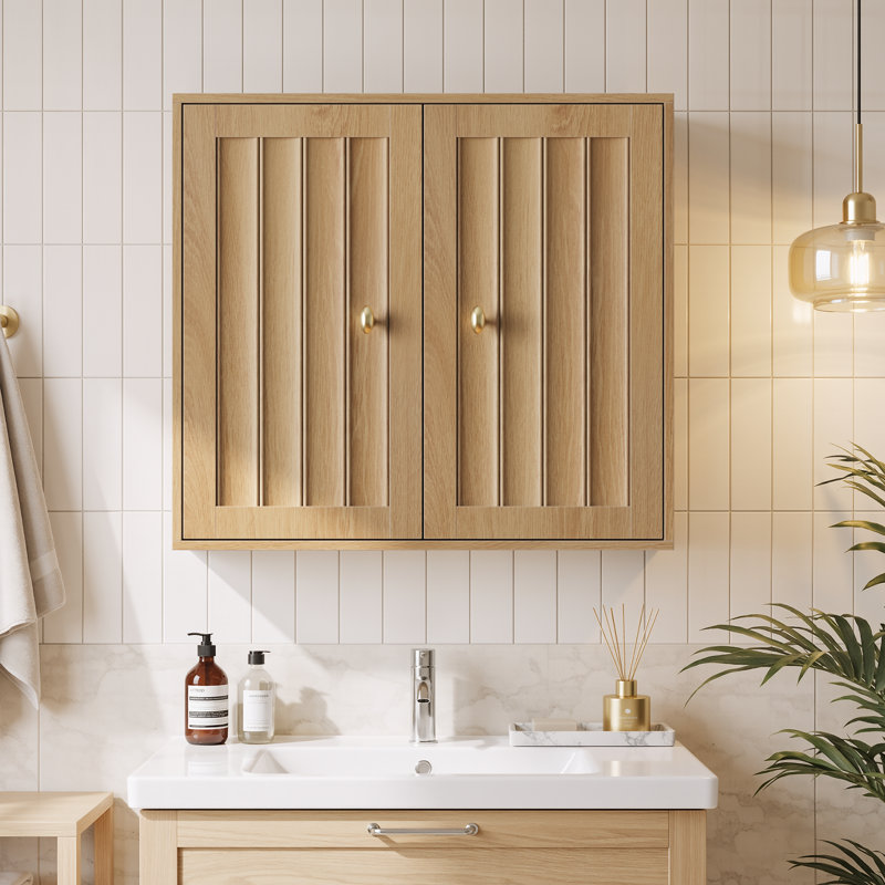 Wall-Mounted Bathroom Cabinet With Adjustable Shelf