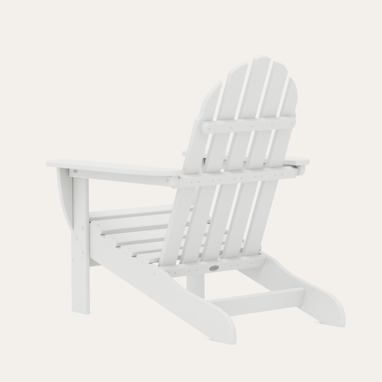 POLYWOOD Classic Adirondack Chair, White