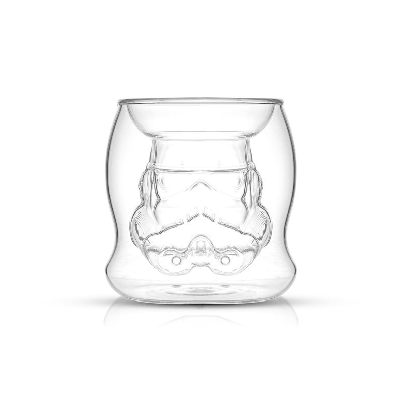 JoyJolt Star Wars Stormtrooper 3D Helmet Double Wall Espresso Glass 6.5oz.