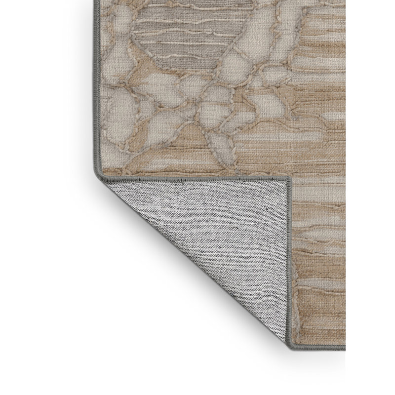 Tapis gris lavable à la machine, Rectangle 4pi x 6 pi