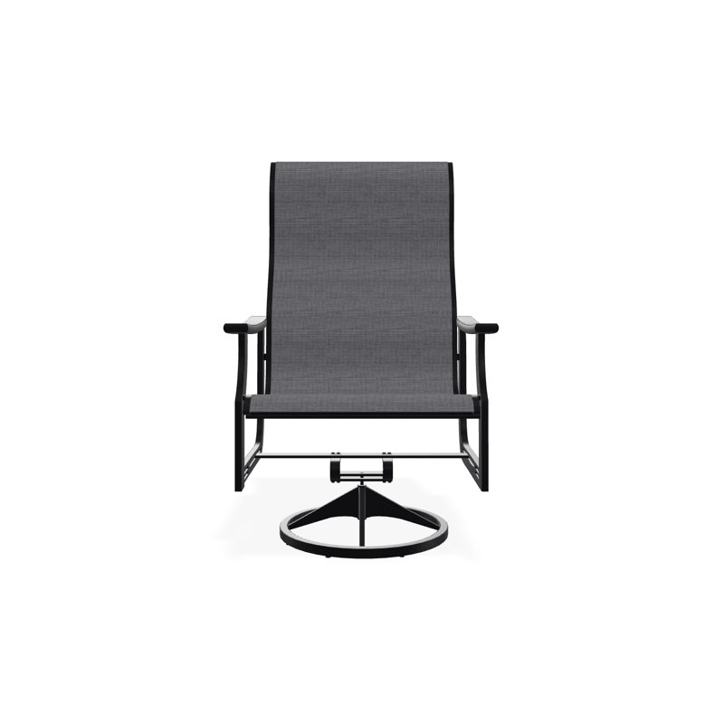 St. Catherine Polymer Outdoor Lounge Chair, Black, Collect Charcoal