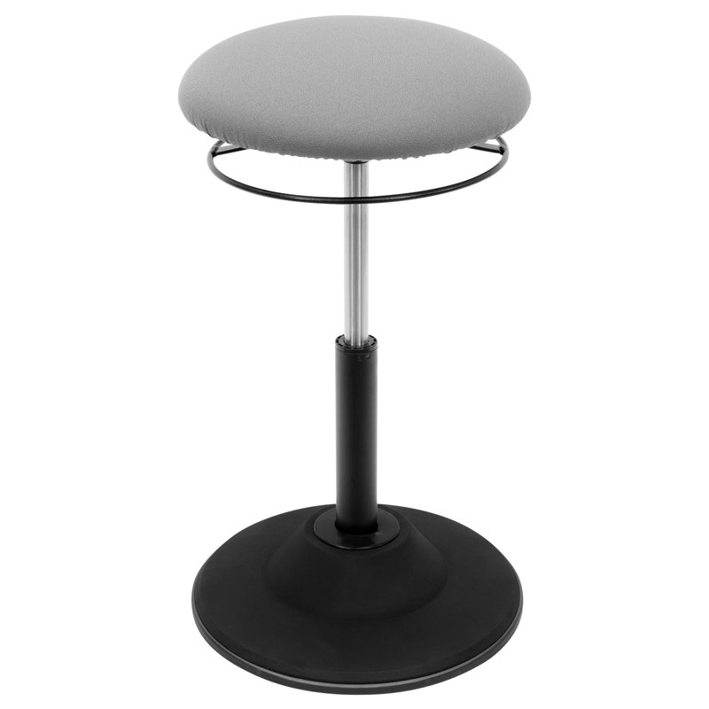 Montez-le! Tabouret de bureau ergonomique avec siège rembourré, hauteur réglable et base antidérapante en caoutchouc