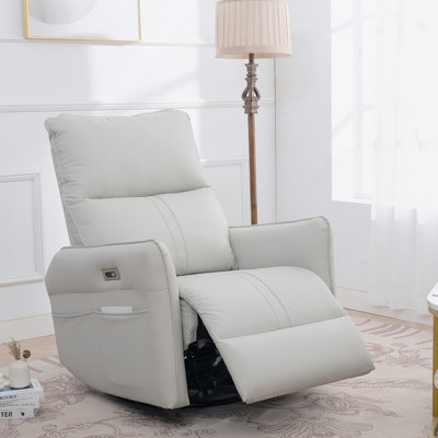 Fauteuil inclinable berçant électrique pivotant à 270 °, fauteuil inclinable électrique avec ports USB