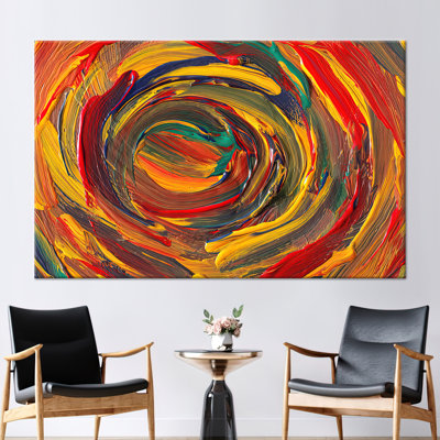 «Vibrant Abstract Modern Art», reproduction de peinture à l'huile pour décoration murale luxueuse