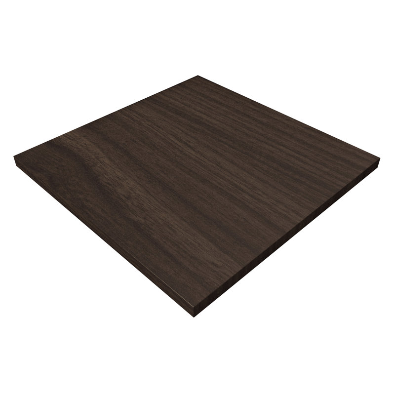 Plateau de table carré en stratifié Core Collection, 32" L x 32" W, Walnut