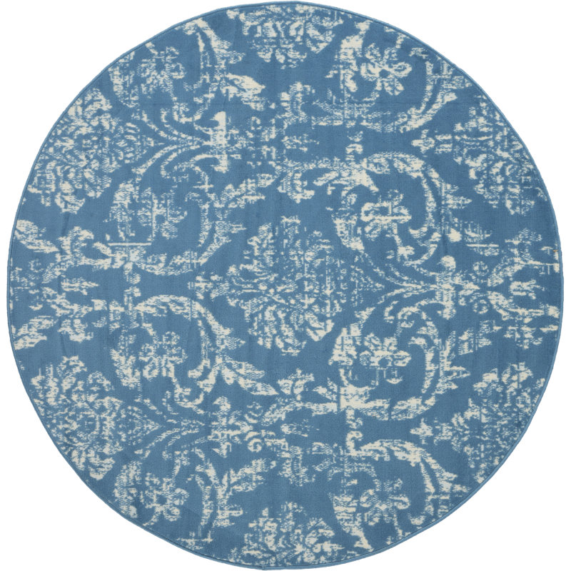 Tapis bleu Sheron, Rond 5 pi 3 po