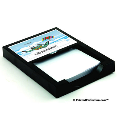 Personalized Skydiving Female Memo Holder with 100 Sheets of Memo Paper