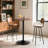 Valencia Holton Adjustable Height Round Bar Table Bistro Pub Table With Sturdy Metal Base And MDF Top For Dining Room, Kitchen, Or Patio-2118374343-2118374339-2129292925